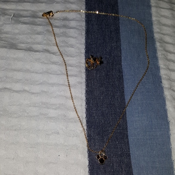 Disney Jewelry - Final price!! Disney Goldtone&Garnet/Ruby Necklace